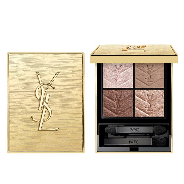 YSL 025 Golden Lust new unlimited, edition, پالت سایه چشم چهارتایی ایو سن لورن